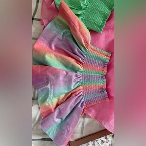 Queen of Sparkles Rainbow Swing Shorts